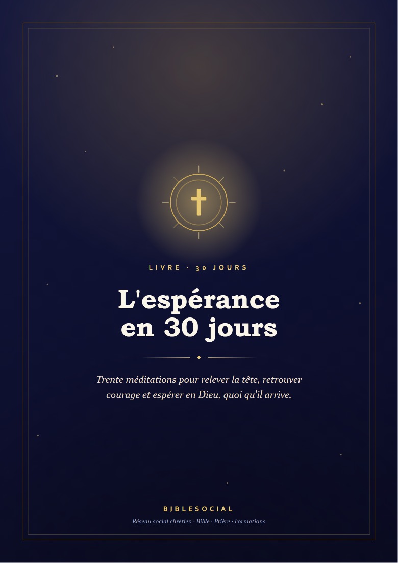 Couverture de L'espérance en 30 jours
